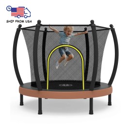 Zoshine 60" High Quality Commercial Outdoor Large Trampoline with Polypropylene Stainless Steel Frame Ecomerfit Tech ModelColor: White & Brown