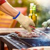 Oven Mitt BBQ Grill Gloves - 1 Pair 5 Finger