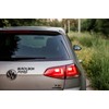 Black Box Fitted Fun Car Bumper Sticker - Waterproof Decal