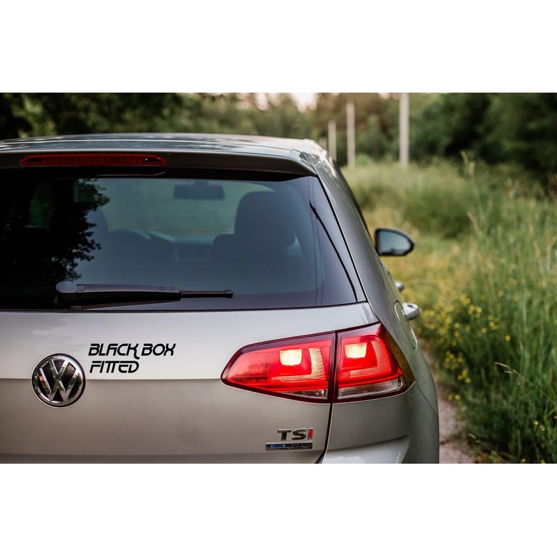 Black Box Fitted Fun Car Bumper Sticker - Waterproof Decal