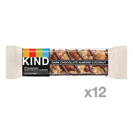 KIND Bars, Dark Chocolate Almond Coconut, Gluten Free, 1.4 Ounce Bars, 12 Count