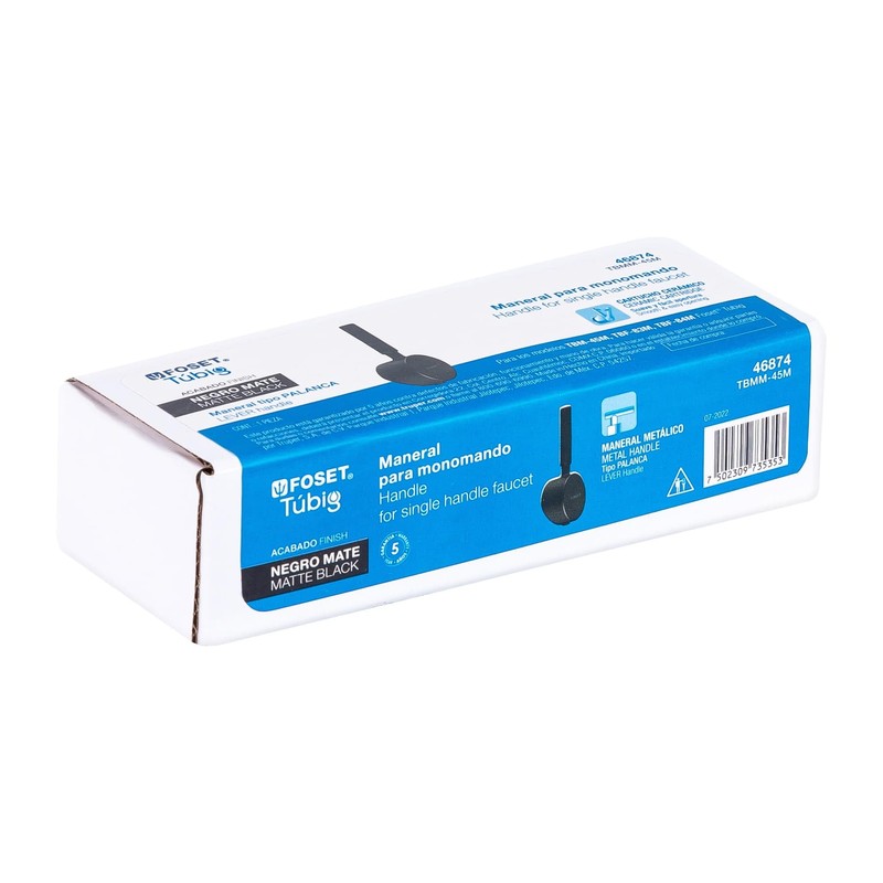 Foset Tubig TBMM-45M, Maneral repuesto para monomando color negro