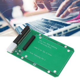 Zunate Laptop SATA to IDE Adapter, 2.5 to 3.5 IDE to SATA Adapter, 2.5 Inch 44 Pin Hard Disk Drive Laptop IDE to 40 Pin 3.5 Inch Desktop PC PATA Port Converter Card Adapter