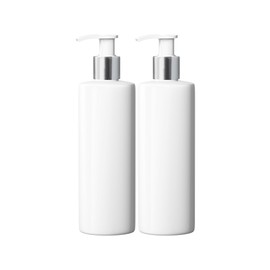 500ml Dispenser Pump Bottle White PET Plastic Bottle Silver/White Lotion Pump Mrs Hinch Customisable DIY Refillable Bathroom Hand Lotion Soap Bottle (2)