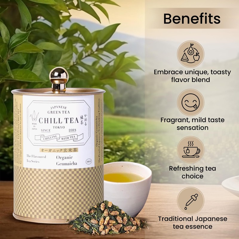 Genmaicha by CHILL TEA Tokyo - 100% Japanese Green Tea