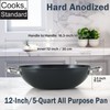 Cooks Standard Everyday Pan with Glass Lid, Chef's Pan 12-Inch