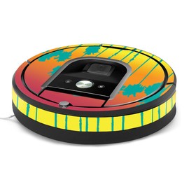 MightySkins Skin Compatible with iRobot Roomba 960 Robot Vacuum - Sherbet Palms | Protective, Durable, and Unique Vinyl Decal wrap Cover | Easy to Apply, Remove, and Change Styles | Made in The USA