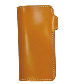 voodoocats Men's Genuine Leather Biker Wallet 2 Tone Eagle Corner YELLOW, yellow