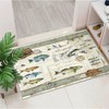 Fishing Rug for Entryway Door Mat 2x3 Cabin Modern Area