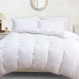 Pamposh Single Duvet Cover Set - Pre-Washed Microfibre Bedding Set for Added Softness & Comfort - Lightweight Premium Quilt Cover Set for All Seasons With Zipper Closure