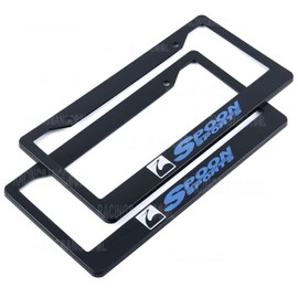 BLVD X2 JDM Universal Spoon Plastic Racing License Plate Frame Tag Cover Holder
