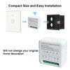 Bkiyougo ZigBee Mini Smart Switch, 2 Way Light Switch, Compatible
