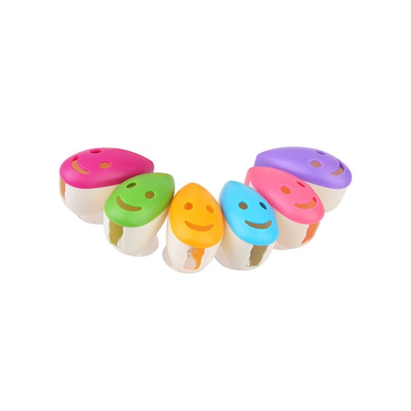 VADOO 6Pcs Toothbrush Head Cover Cap Suction Cup Toothbrush Case