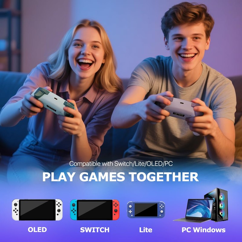 Wireless Switch Controller for Switch/Switch 2/Lite/OLED/PC Controller, Purple Switch Controller