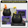JIZWPOOM Piggy Bank, Black Cat Money Saving Box Gifts for