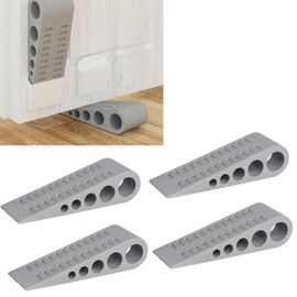 Lumbor37 Tope de Puerta, 4 Piezas Tapones de Goma para Puerta, Incluye Soportes, Cuña para Puerta Minimalista de Alta Calidadpara Todas Las Superficies del Piso.