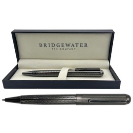 Bridgewater Pen Company Executive Ball Point Pen Collection, Boxed & Sleeved (Warwick, Gunmetal)