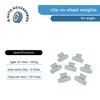 Q-AutoAccessories FN style 1/2 oz, 0.50 oz, Wheel Balancing Clip