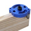 Szliyands Dowel Drill Guide, 2.75in Aluminum Alloy 3-Hole Drill Bit