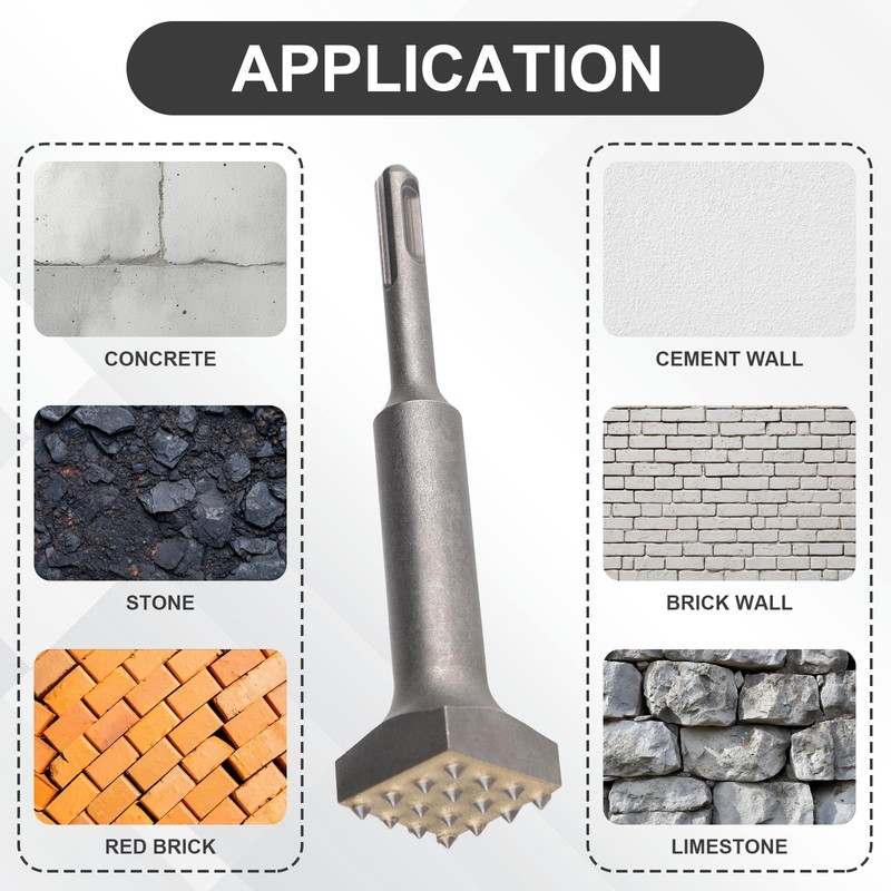 CPROSP SDS-Plus Stocker Hammer 16 Teeth SDS Plus Stock Chisel