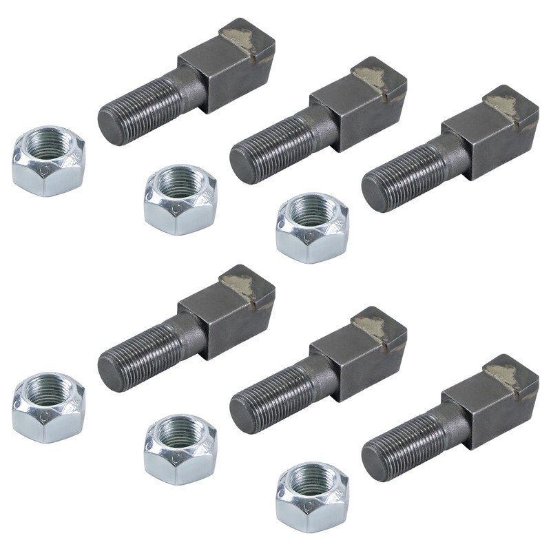 12 Pack 2-7/8"Lx11/16"W with 5/8"-18 Nuts Stump Grinder Teeth Compatible