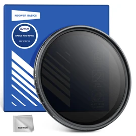 NEEWER BASICS 82mm Variable ND Filter, ND2-400 1-9 Stops Light Reduction Rotatable Variable Neutral Density Filter with Anti Fingerprint Coating, Slim Frame for Camera Lens