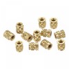 sourcing map Knurled Insert Nuts, 120Pcs M2 x 4mm L