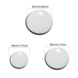 RecDec 6 Pack Stainless Steel Cover Top Dust Cap for Toilet Seat Bolts and Screws Quick Release Top Hinge Fixings Bidet Replacement Parts 45mm 55mm 60mm 3 Sizes