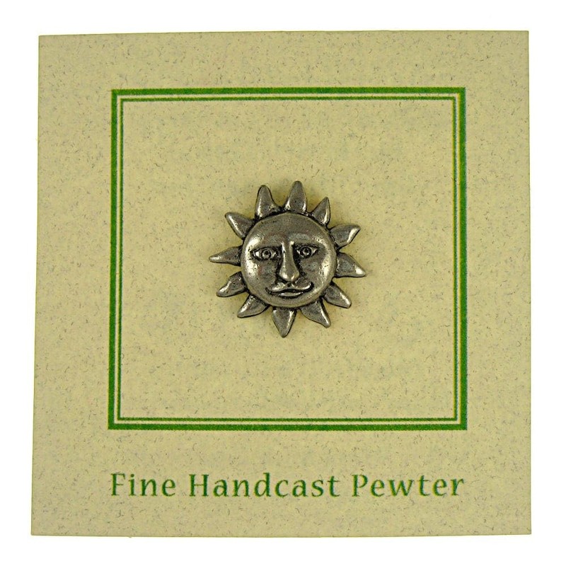 Jim Clift Design Sun Face Lapel Pin - 1 Count