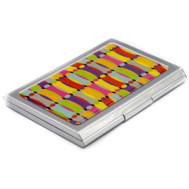 Stephanie Imports Slim Business Card Holder (Rainbow Bend)
