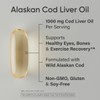 Sports Research® Omega-3 Wild Alaskan Cod Liver Oil 1000mg with