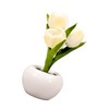Tulip Night Light Soft Light Exquisite Ceramics PU Flower Table