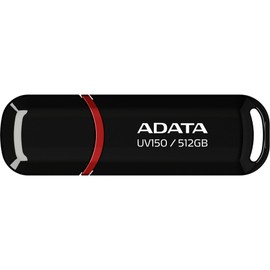 AUV150-512G-RBK-I USB Memory, UV150, Black, 512 GB, USB 3.2 Gen 1, Maximum Reading Speed of 100 MB/s