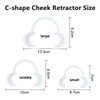 10 Pieces C-Shape Cheek Retractor, Disposable Mouth Opener for Dental