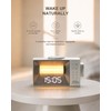 Sound Machine Alarm Clock with Wireless Charger for Bedroom, Hotel