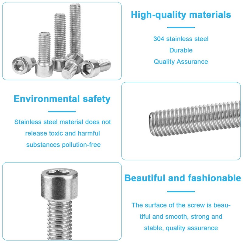 900 Pcs M2 M3 M4 Bolts and Nuts Set, Assorted