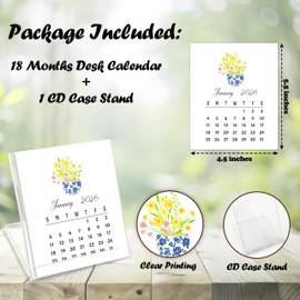 Desk Calendar 2026-2027, 18-Month School Year Calendar (January 2026 to June 2027), Small Monthly Desktop Calendar for Home Office Table Desk Decoration, Gifts for Friends Coworkers-04