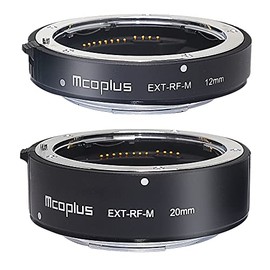 mcoplus EXT-RF-M Metal Auto Focus Macro Extension Tube Set(12mm+20mm) Fit Canon RF Mount EOS-R/EOS-RP Lens and Camera Body