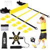 GHB Pro Agility Ladder Soccer Kick Trainer Set 20ft 12