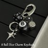IEFFPIN 8 Ball Keychain Charm, Lucky Dice Bag Purse Handbag