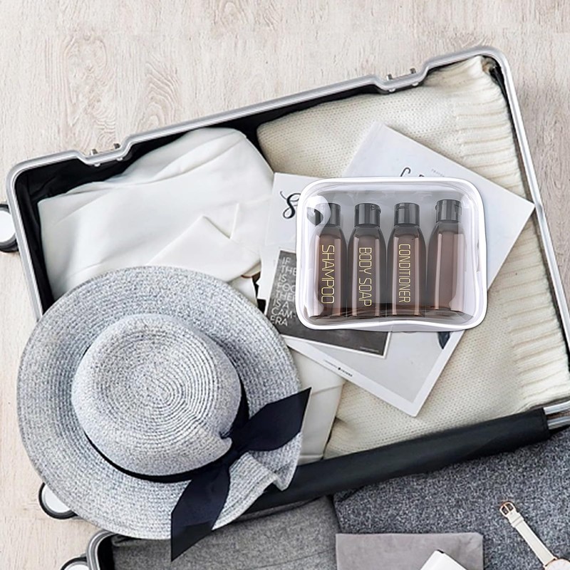 Cosywell Travel Bottles for Toiletries 4pcs 3.4oz Travel Shampoo and