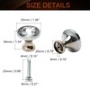 MroMax 6Pcs 30mm Bling Faux Crystal Dresser Door Pull Handle