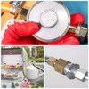 Gas Bottle Adapter, CJBIN Gas Adapter 1/2 Inch Female x