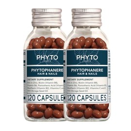 PHYTO Phytophanère 100% suplemento dietético natural para la pérdida de cabello y adelgazamiento, suministro para 4 meses