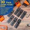 JaGely 30 Pcs Metal Slatwall Hooks 3 Inch Commercial Slatwall