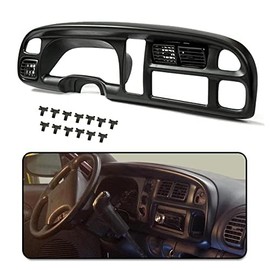 PIT66 Dash Board Bezel Cover Compatible with 1998-2002 Dodge Ram 1500 2500 3500/1998-2002 Dodge Ram 2500 3500Instrument Panel Cover w/Vents