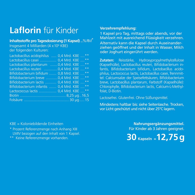 Laflorine for children - with 9 natural active intestinal bacteria