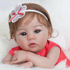 WOOROY Realistic Reborn Baby Dolls - 20 Inch Lifelike Newborn Baby Dolls Girl, Real Baby with Soft Weighted Body, Real Life Reborn Dolls Gift Set for Kids Age 3+