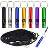 Aluminum Alloy Survival Whistle, Extra Loud Aluminum Whistle with 7