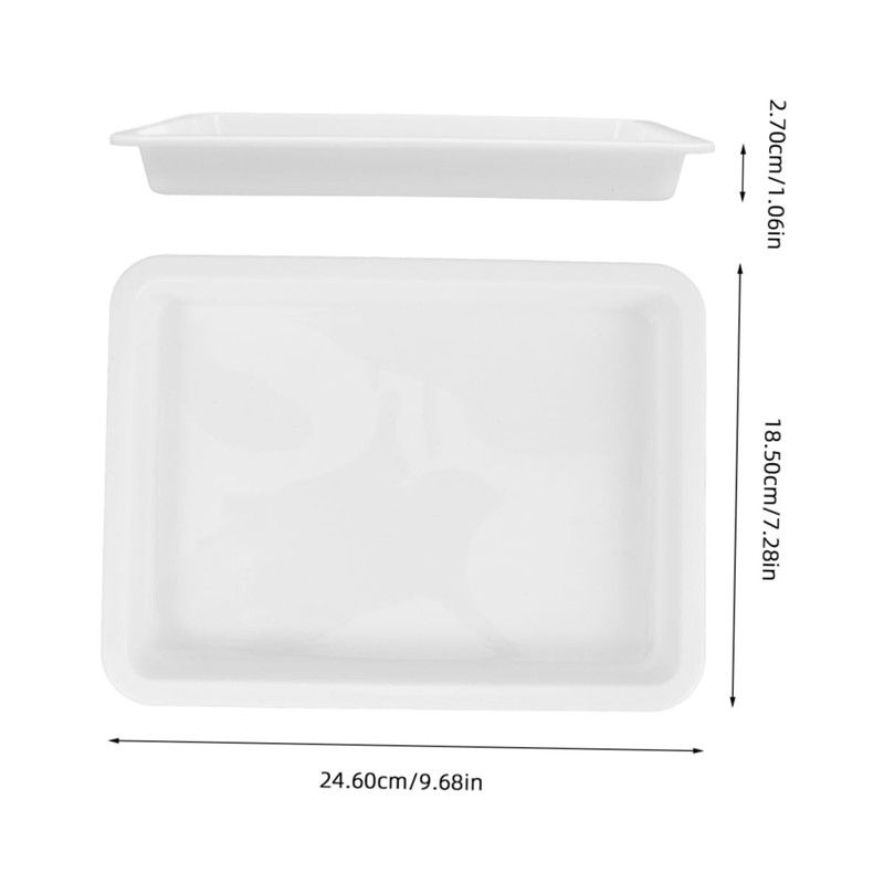 GLEAVI 4pcs Lab Sample Tray Acid Alkali Resistance Tray Laboratory